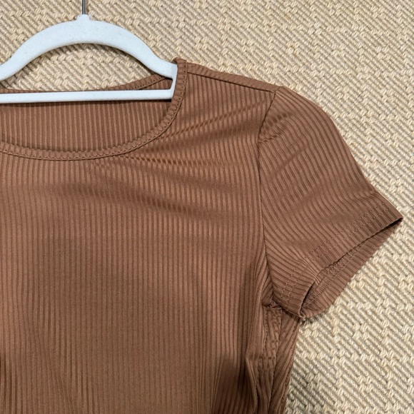 Zara Brown Tshirt Dress - Picture 3 of 3